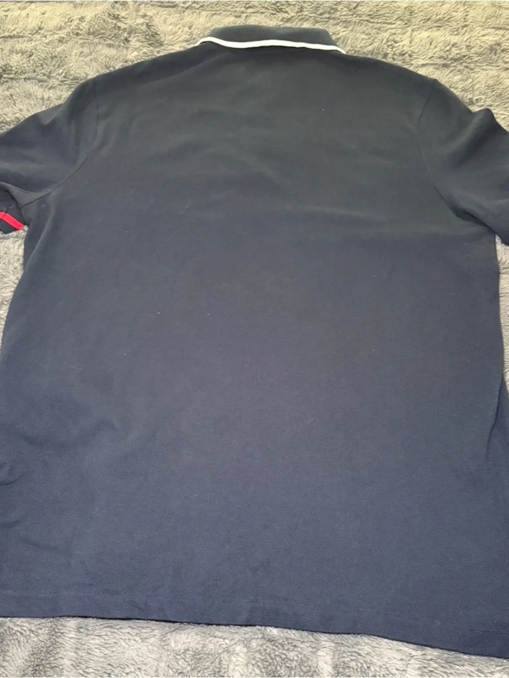 Polo Ralph Lauren Navy Men's Med Large Horse W/ American Flag Short Sleeve